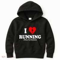 I Love Running When I'm Finished Kids Hoodie thumb 0
