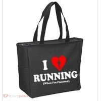 I Love Running When I'm Finished Tote Bag thumb 2