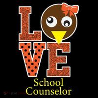 I Love School Counselor Turkeys Thanksgiving T-Shirt thumb 7