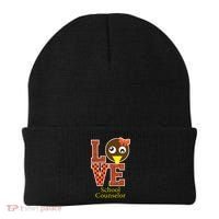 I Love School Counselor Turkeys Thanksgiving Beanie thumb 0