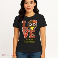 I Love School Counselor Turkeys Thanksgiving Women's T-Shirt thumb 4