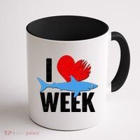 I Love Shark Week Coffee Mug thumb 1