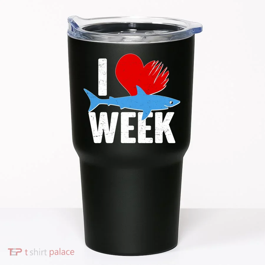 I Love Shark Week Tumbler