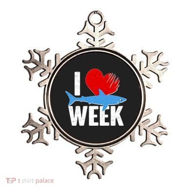 I Love Shark Week Ornament