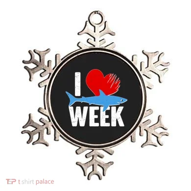 I Love Shark Week Ornament