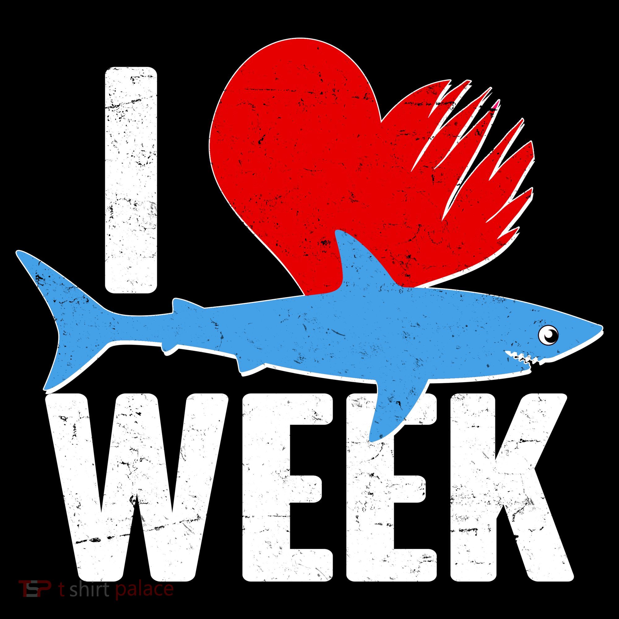 I Love Shark Week Ornament