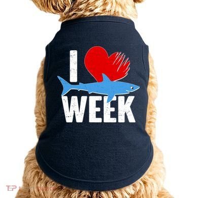 I Love Shark Week Doggie Tank