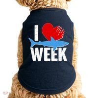 I Love Shark Week Doggie Tank thumb 0