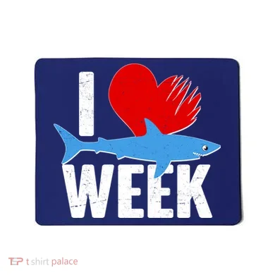 I Love Shark Week Mousepad