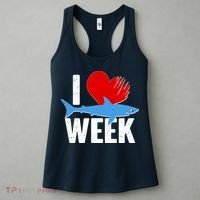 I Love Shark Week Women's Tank Top thumb 3