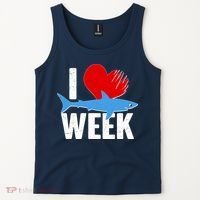 I Love Shark Week Tank Top thumb 2