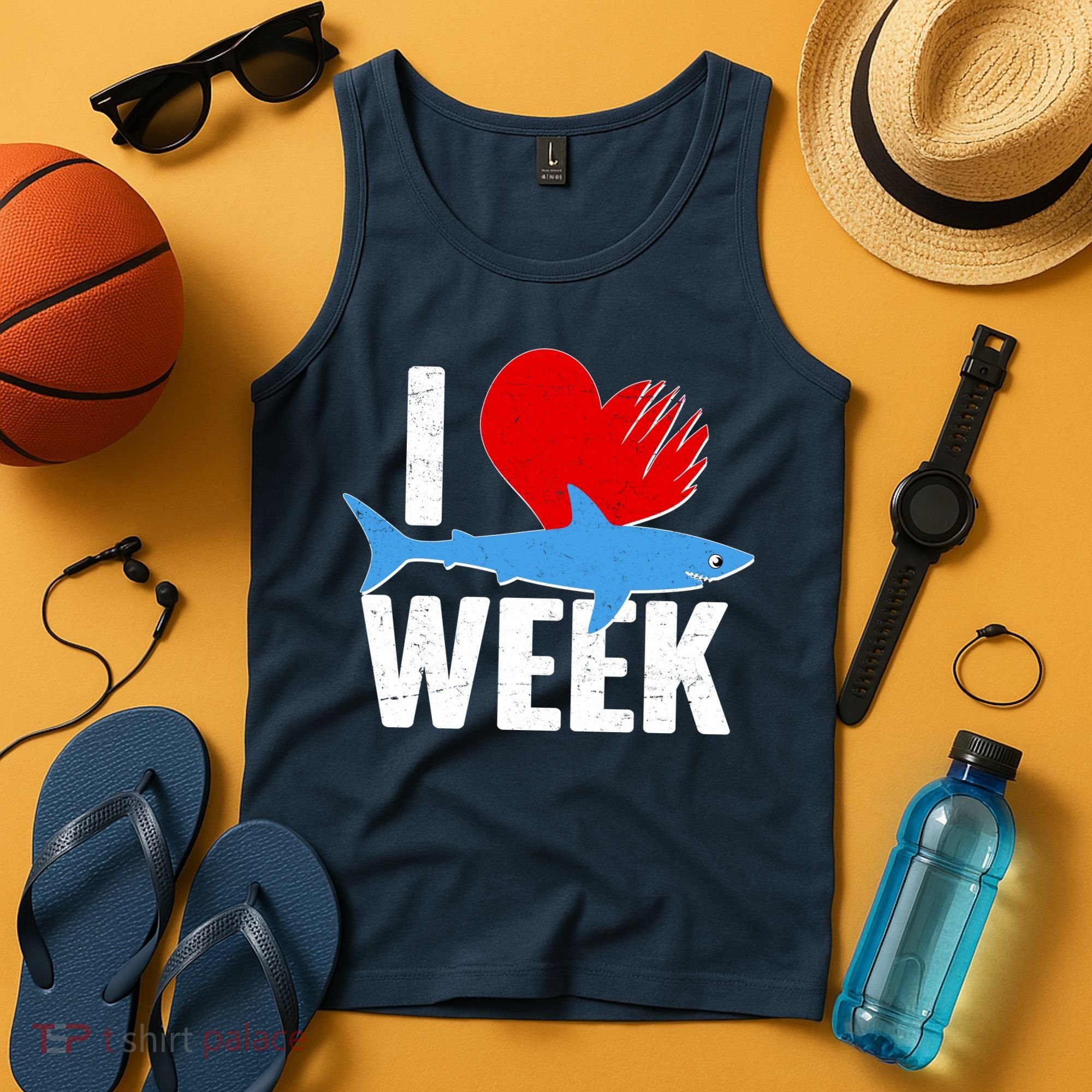 I Love Shark Week Tank Top
