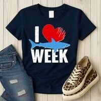 I Love Shark Week Women's T-Shirt thumb 3