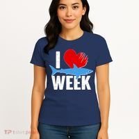I Love Shark Week Women's T-Shirt thumb 4