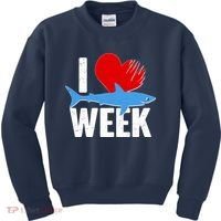 I Love Shark Week Kids Sweatshirt thumb 0