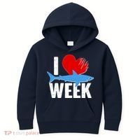 I Love Shark Week Kids Hoodie thumb 0
