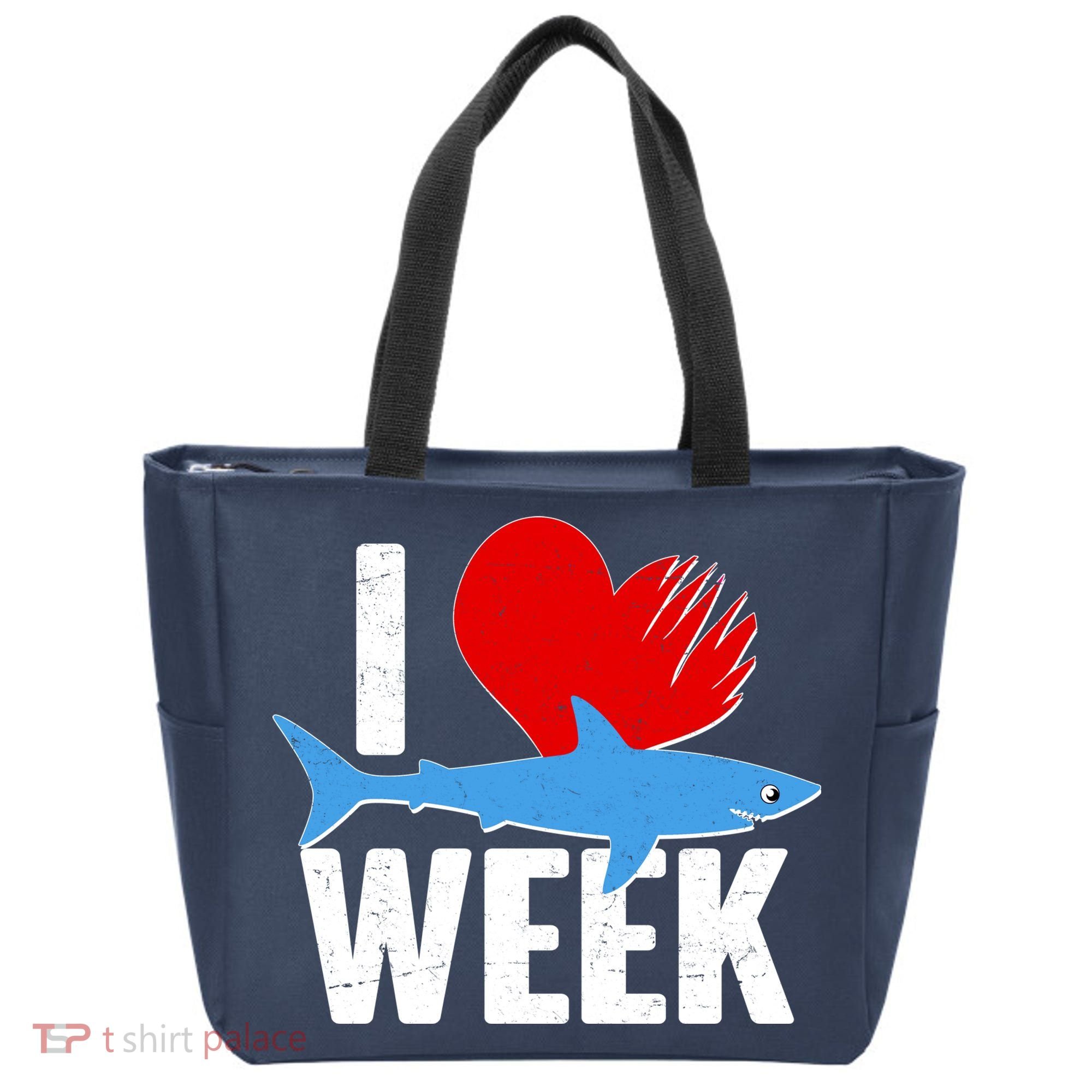 I Love Shark Week Tote Bag