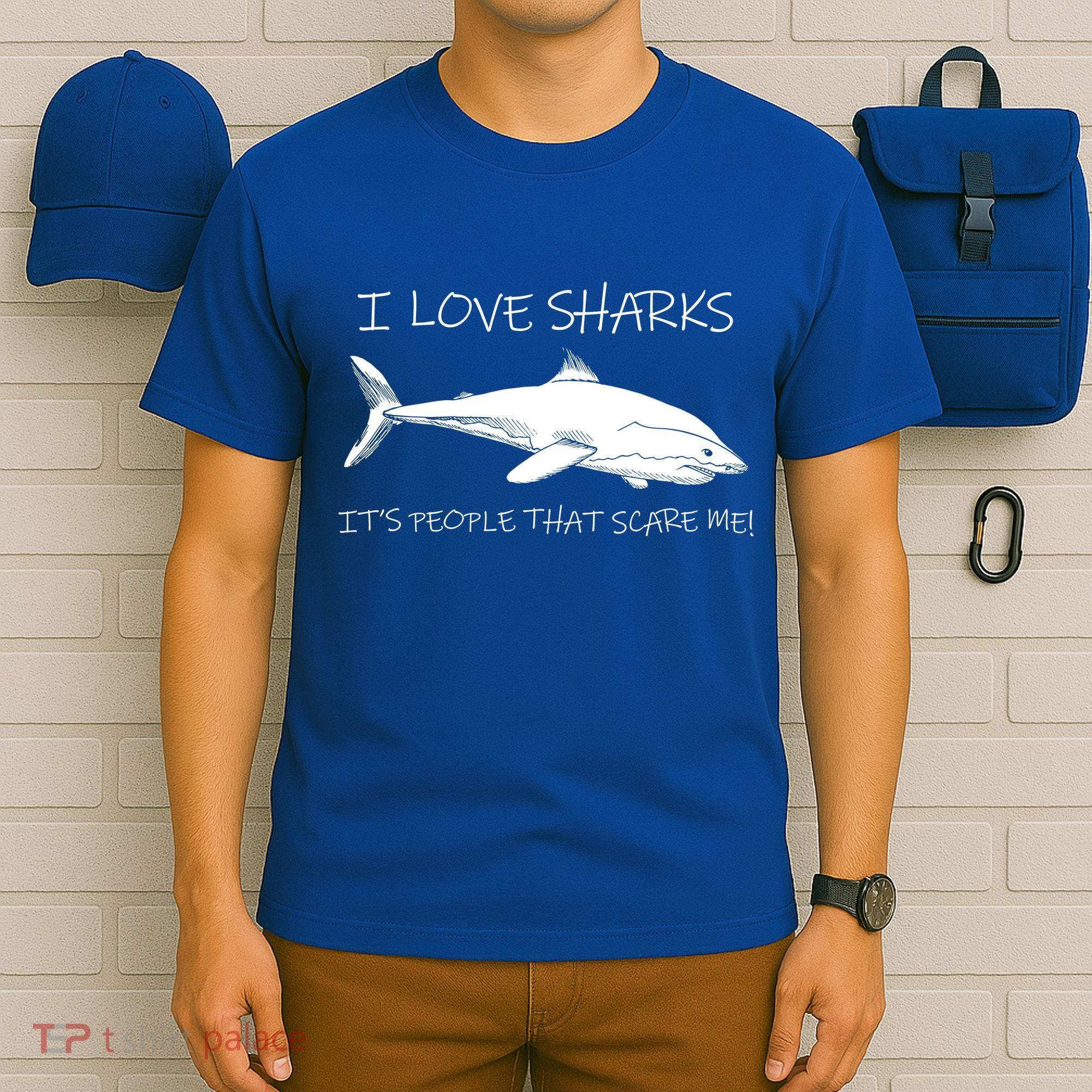 I Love Sharks It's People That Scare Me T-Shirt