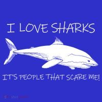 I Love Sharks It's People That Scare Me Toddler Hoodie thumb 2