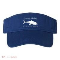I Love Sharks It's People That Scare Me Visor thumb 0