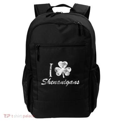 I Love Shenanigans Vintage St Patricks Day Backpack