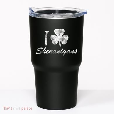 I Love Shenanigans Vintage St Patricks Day Tumbler