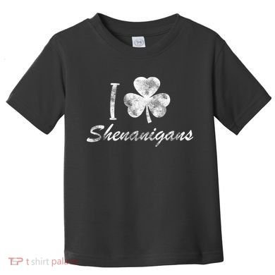 I Love Shenanigans Vintage St Patricks Day Toddler T-Shirt