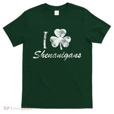 I Love Shenanigans Vintage St Patricks Day T-Shirt