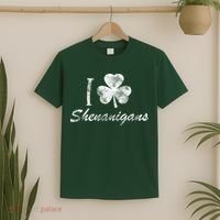 I Love Shenanigans Vintage St Patricks Day T-Shirt thumb 2