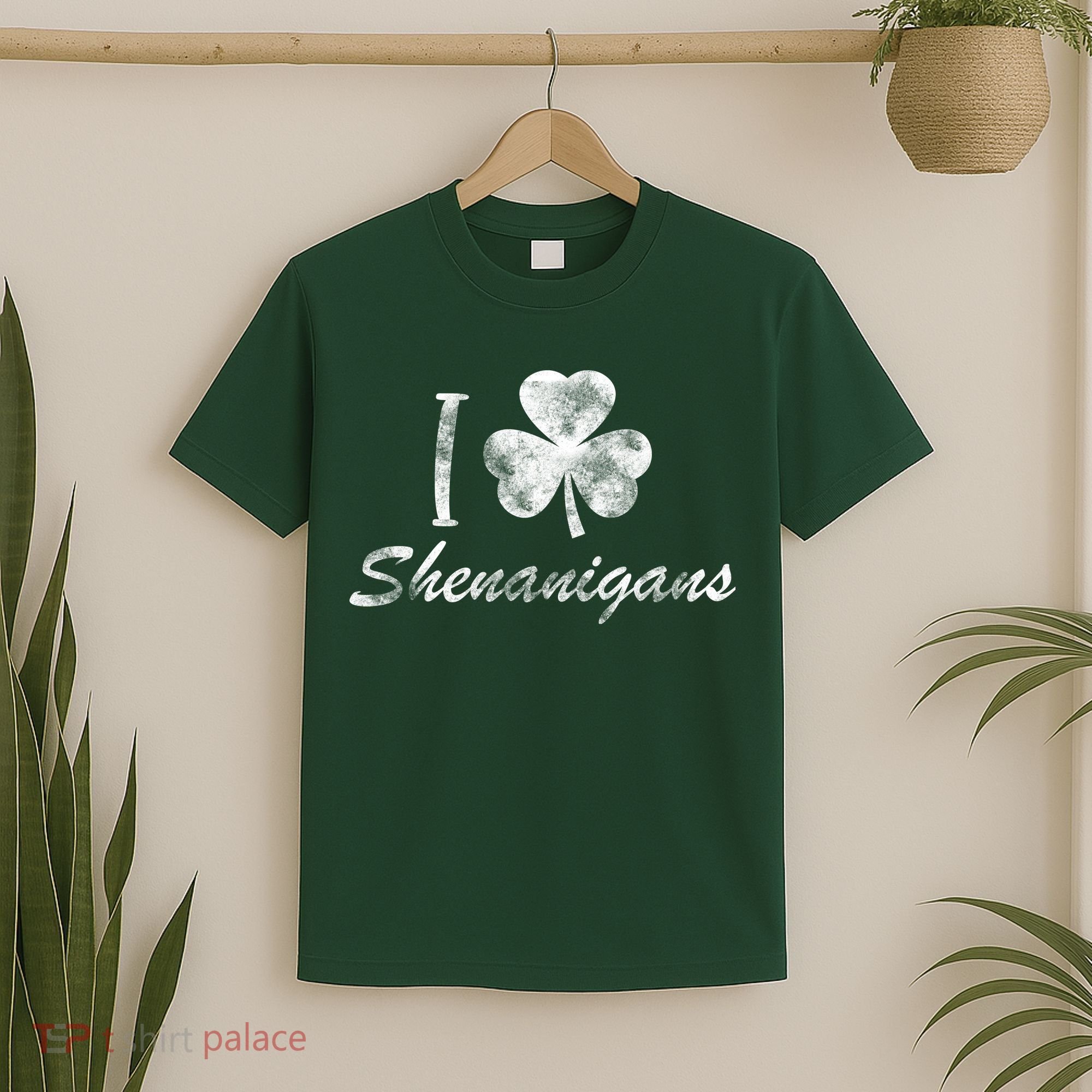 I Love Shenanigans Vintage St Patricks Day T-Shirt