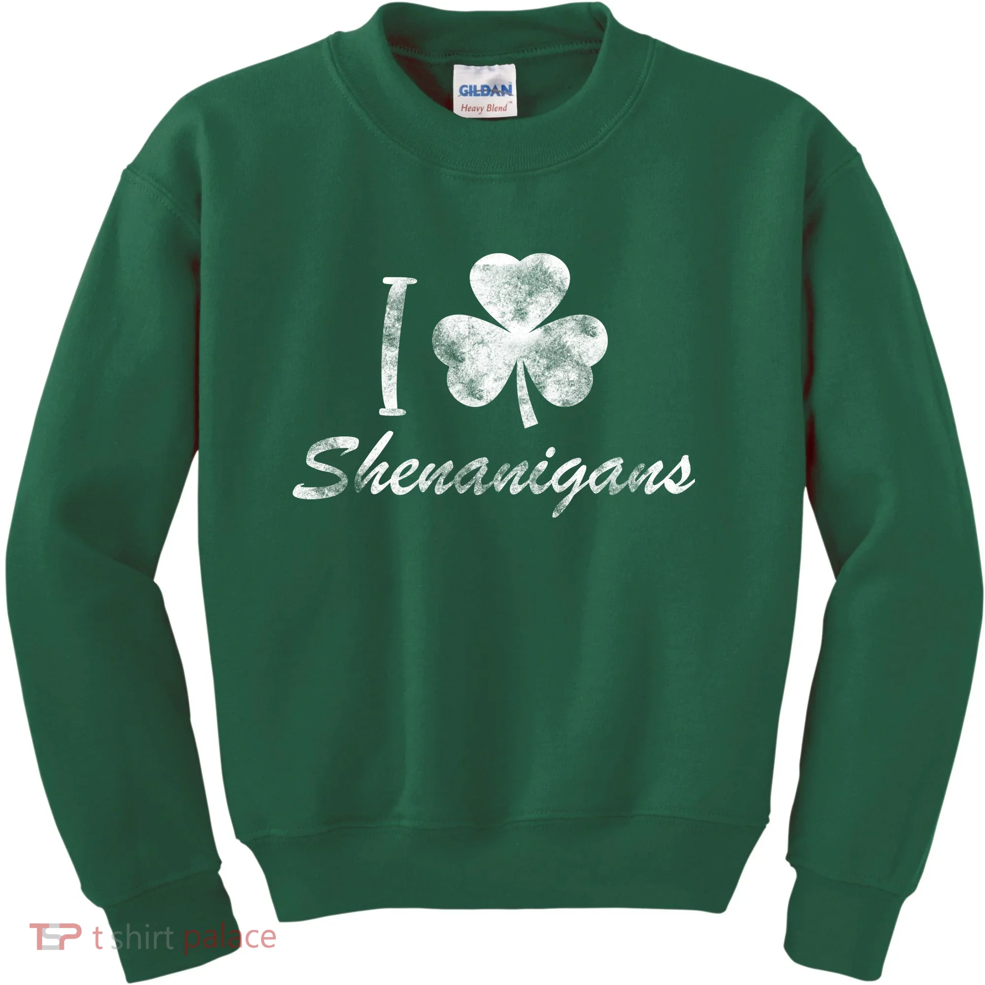 I Love Shenanigans Vintage St Patricks Day Kids Sweatshirt