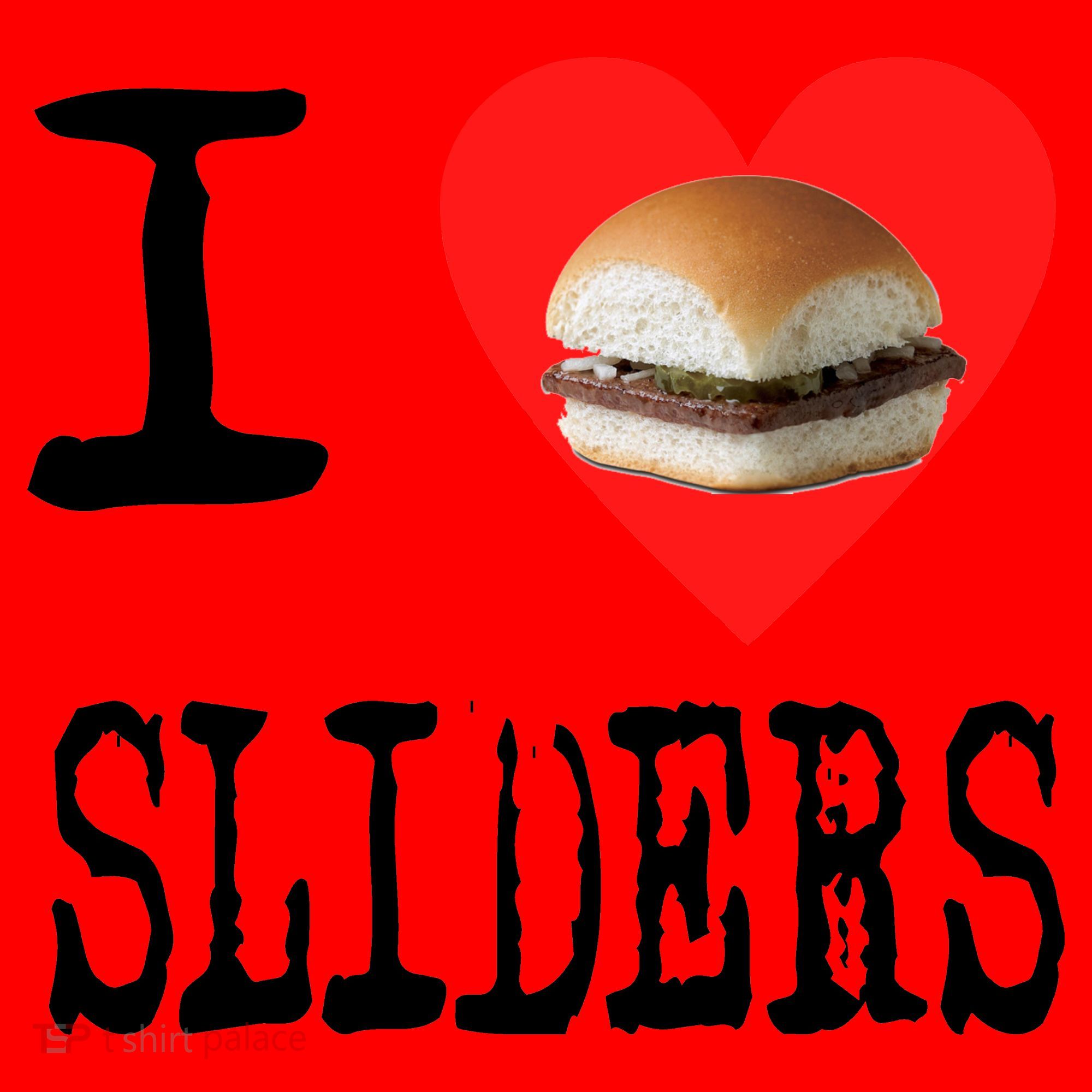 I Love Sliders Santa Hat