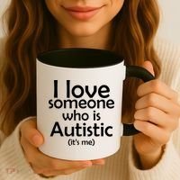 I Love Someone Who Autistic (It's me) Coffee Mug thumb 3
