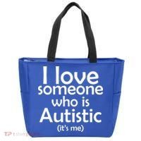 I Love Someone Who Autistic (It's me) Tote Bag thumb 0