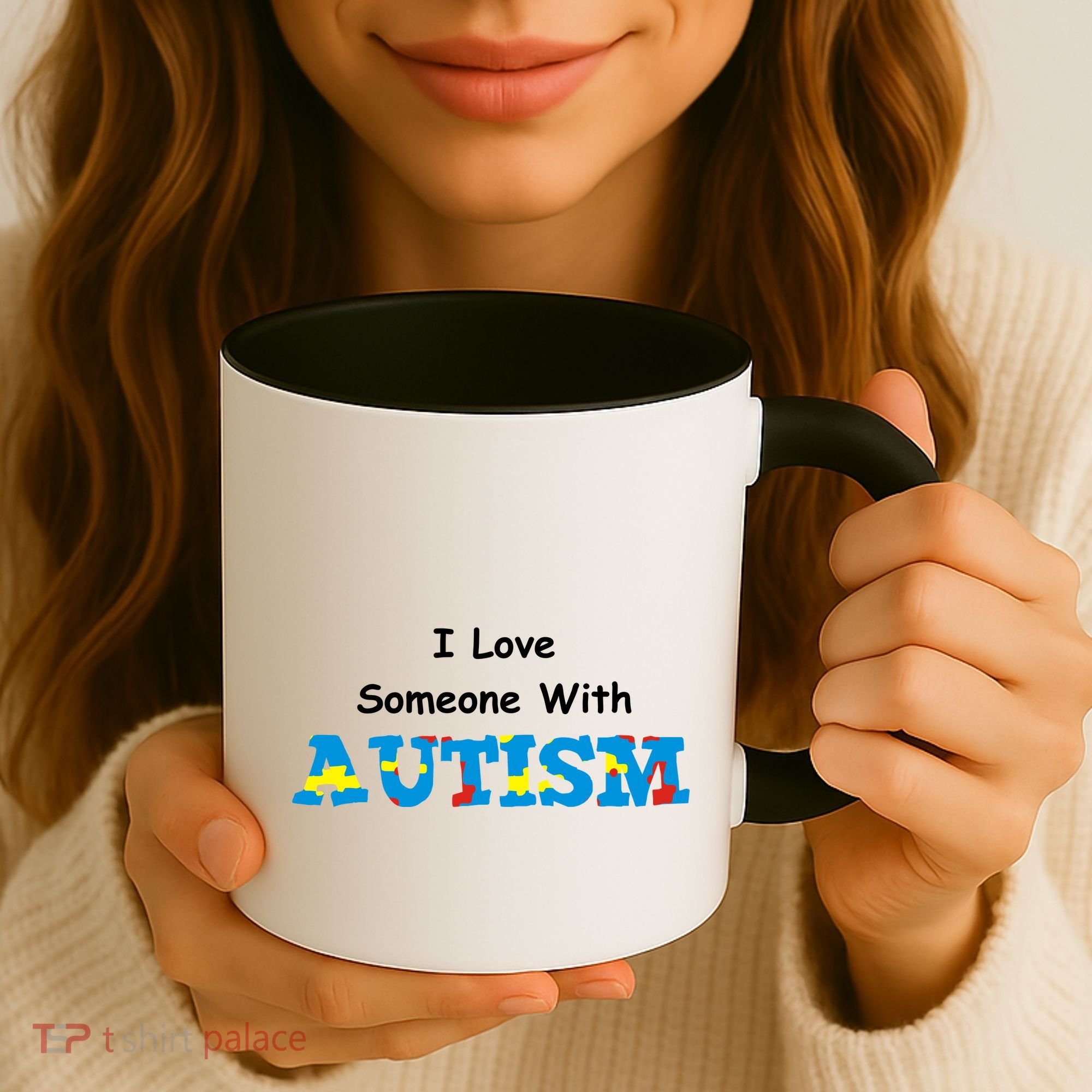 I Love Someone with Autism Coffee Mug