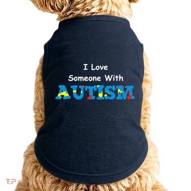 I Love Someone with Autism Doggie Tank