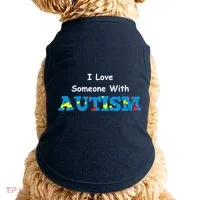 I Love Someone with Autism Doggie Tank thumb 0