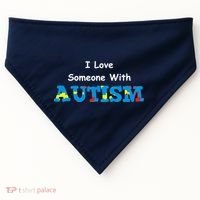 I Love Someone with Autism USA-Made Doggie Bandana thumb 0
