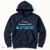 I Love Someone with Autism Hoodie thumb 0