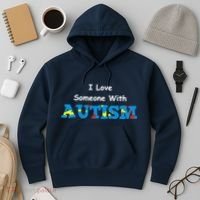 I Love Someone with Autism Hoodie thumb 3