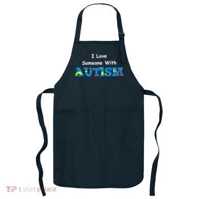 I Love Someone with Autism Apron