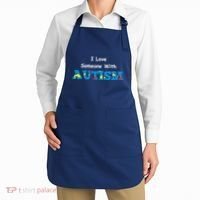 I Love Someone with Autism Apron thumb 2