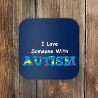 I Love Someone with Autism Coaster thumb 0