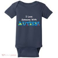 I Love Someone with Autism Baby Bodysuit thumb 0