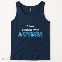 I Love Someone with Autism Tank Top thumb 2
