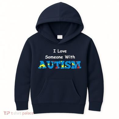 I Love Someone with Autism Kids Hoodie