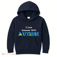 I Love Someone with Autism Kids Hoodie thumb 0