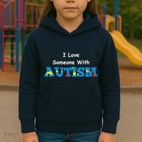 I Love Someone with Autism Kids Hoodie thumb 3