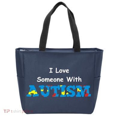 I Love Someone with Autism Tote Bag
