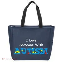 I Love Someone with Autism Tote Bag thumb 0